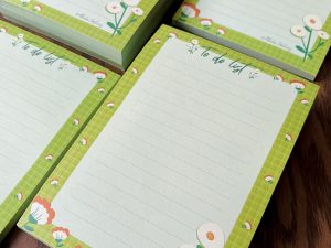 کاغذ یادداشت 100 برگ با طرح اختصاصی گل
