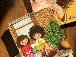 دفتر نقاشی و طراحی 70 برگ با طرح اختصاصی فرفری و دوستش