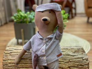 عروسک پارچه ای خرس خوابالو