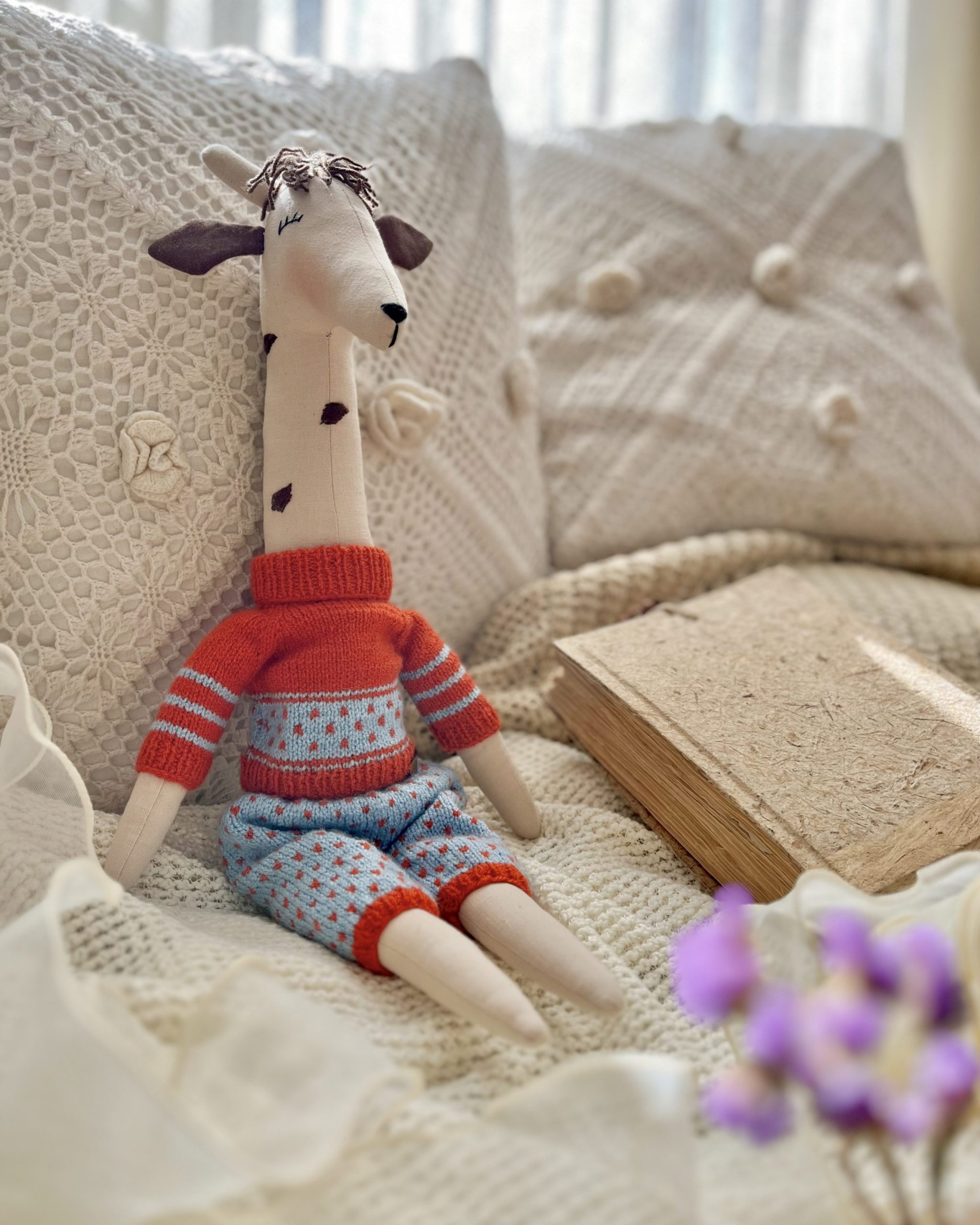 عروسک پارچه ای زرافه