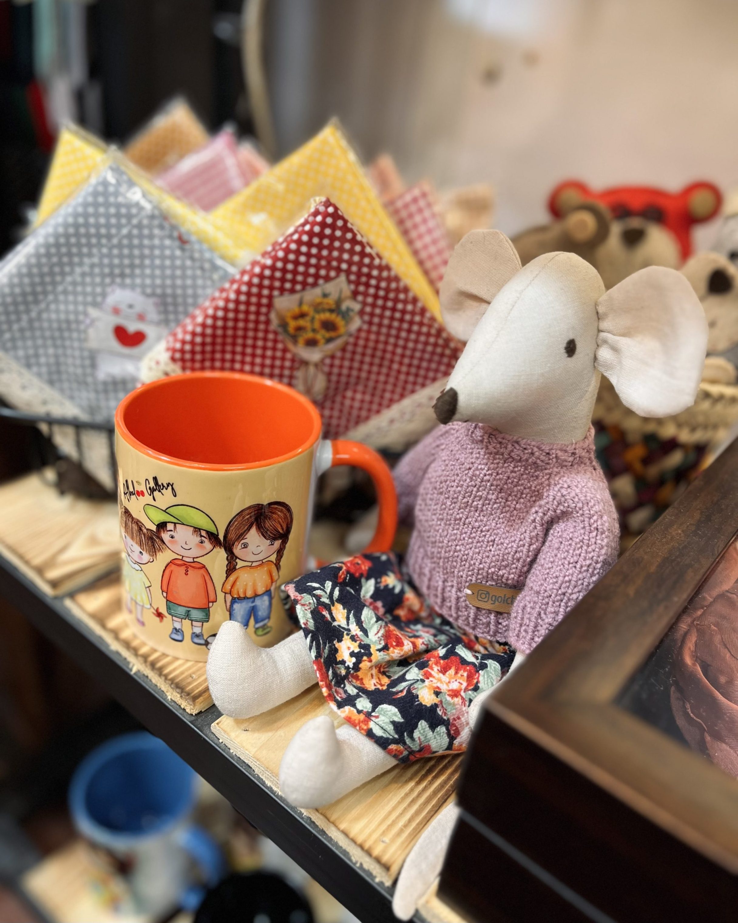 عروسک پارچه ای موش