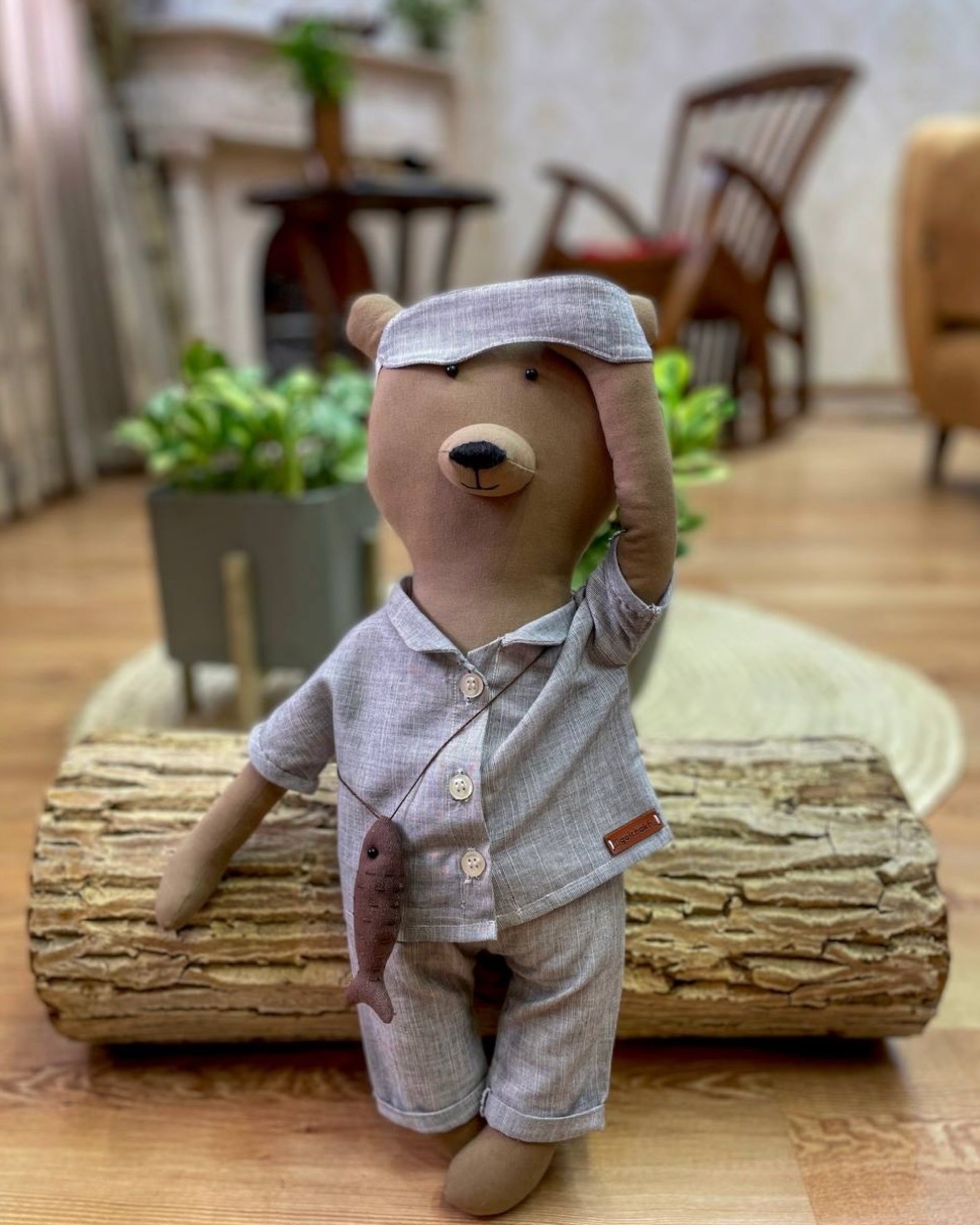 عروسک پارچه ای خرس خوابالو
